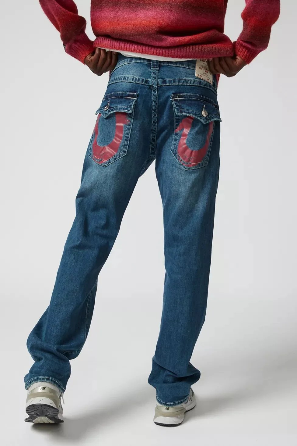 

Vintage Horseshoe Printing Straight Jeans Women Street Y2K Hip Hop Loose Wide-leg Pants American Unisex Casual Punk Rock Jeans