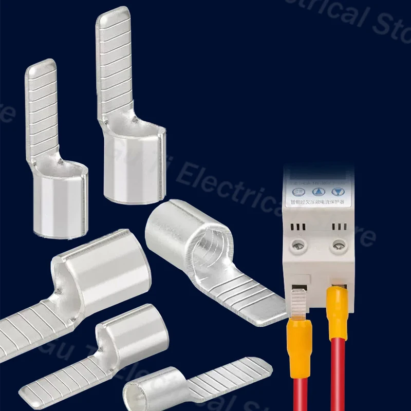 

C45 Contact Pin Copper Tin Plated DZ47 Circuit Breaker Plug Pin-Shaped Cable Wire Lug Insert Crimp Terminal 1.5-50 Terminal Lugs
