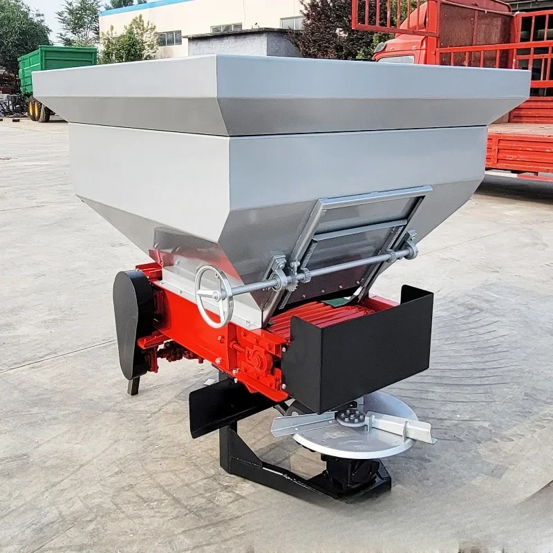 Stainless steel disc fertilizer spreader, tractor suspended organic fertilizer granular fertilizer spreader