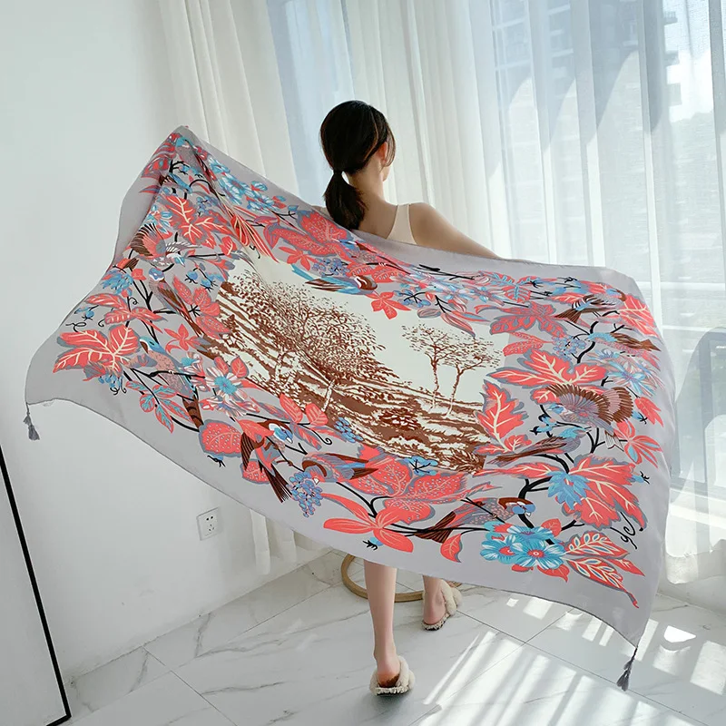 Women Prevent Bask In Scarf All-match Summer Lady Cotton Linen Scarves Female Photographic Luxury Brand Ethnic Style Shawl