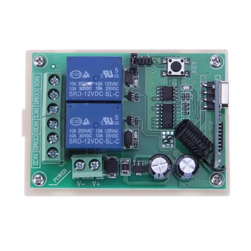 2 relay wireless remote control switch support stable signal transmission