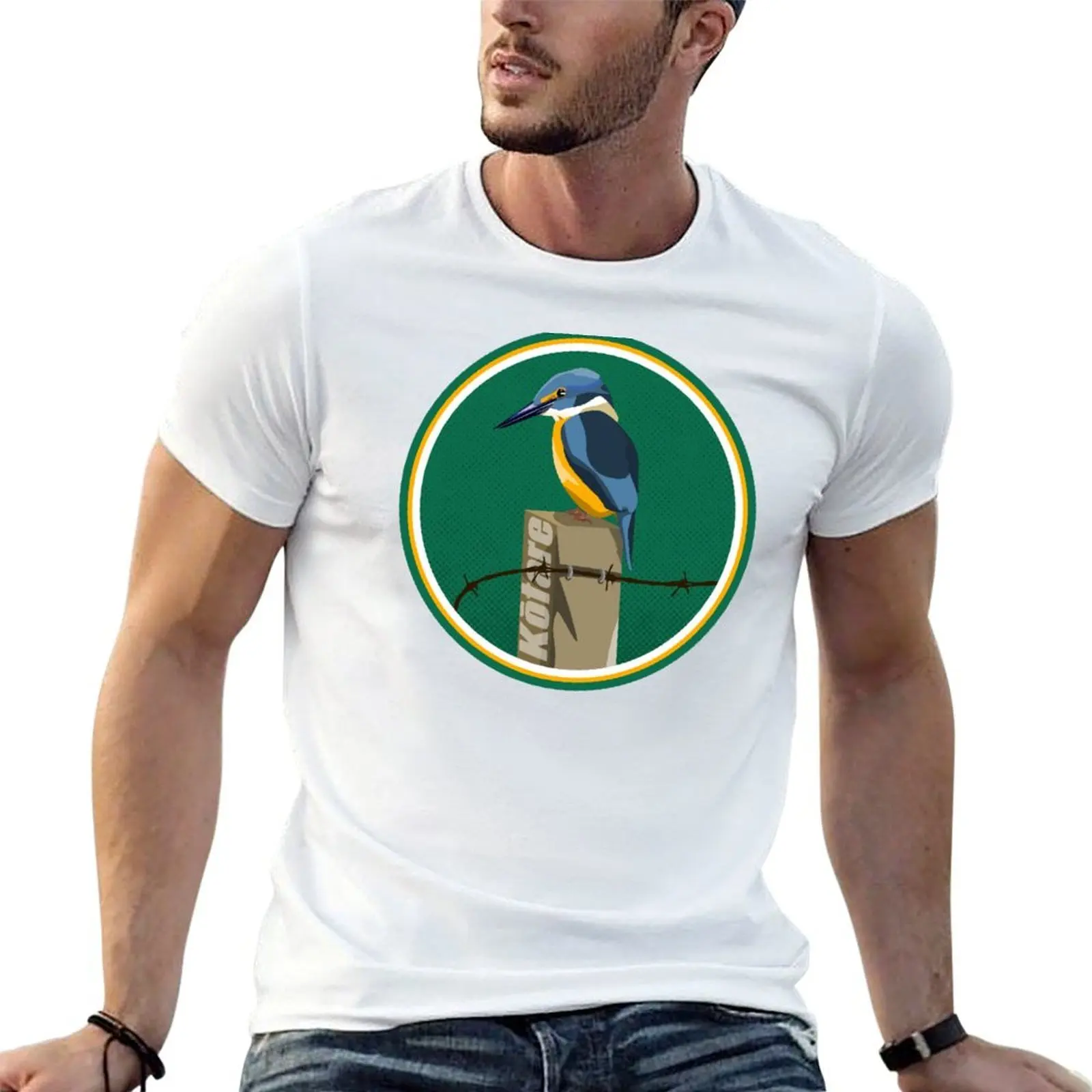 Kingfisher Kotare T-Shirt basketball graphic tees valentines clothes plain white t shirts men