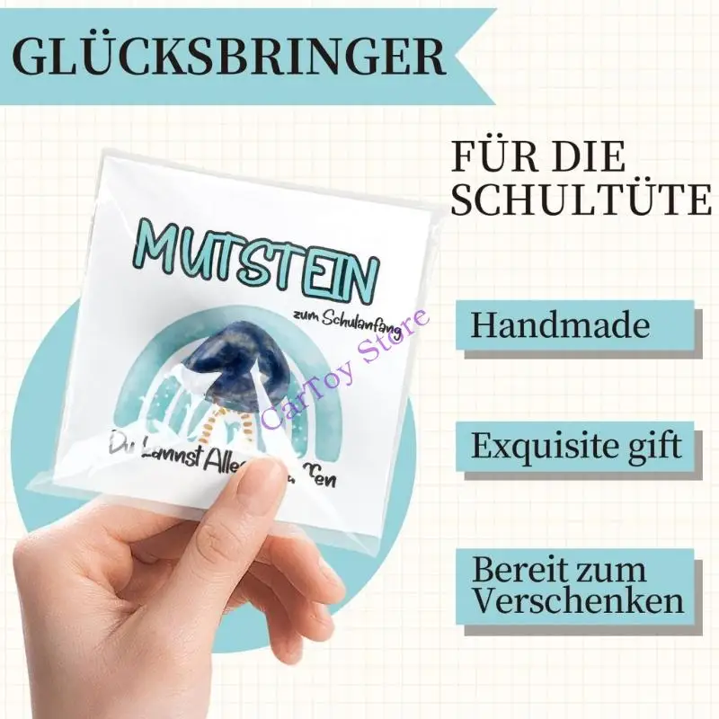 مجموعة مشروع فني فني من حجر الحظ الطبيعي للأطفال في الفصول الدراسية وأنشطة الحفلات والهدايا التذكارية الإبداعية #3