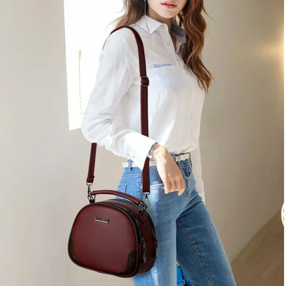 2023 Trendy High-quality Soft Leather Shoulder Crossbody Bags for Women Luxury Designer Ladies Purses and Handbags Messenger Bag