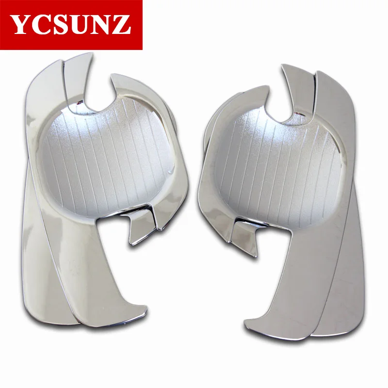ABS Car Accessories Chrome Black Door Handle Bowl Cover For Toyota Hilux Vigo 2005 2006 2007 2008 2009 2010 2011