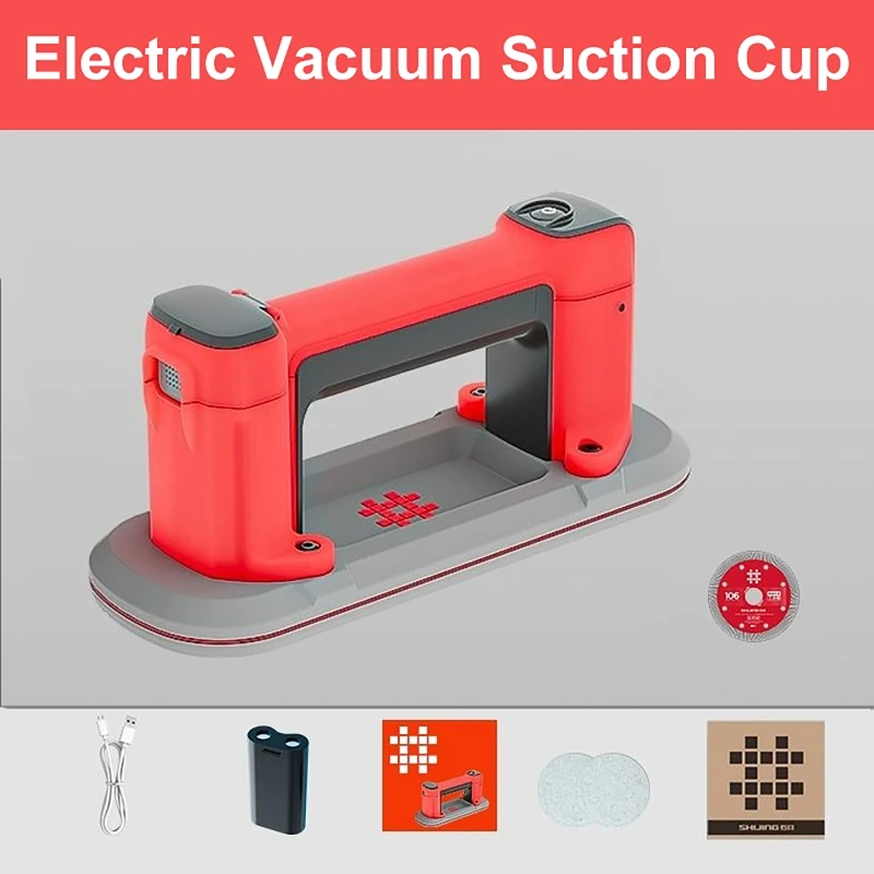 Mini Intelligent Electric Vacuum Suction Cup 120KG Load Heavy Duty Granite Tile Glass Lifter For Granite Tile Glass