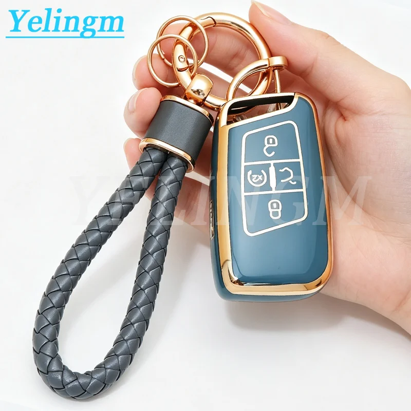 TPU Key Fob Cover Case for Volkswagen VW Atlas Golf Alltrack Atlas Jetta Passat Arteon iguan Smart 5 Buttons Key Fob Accessories