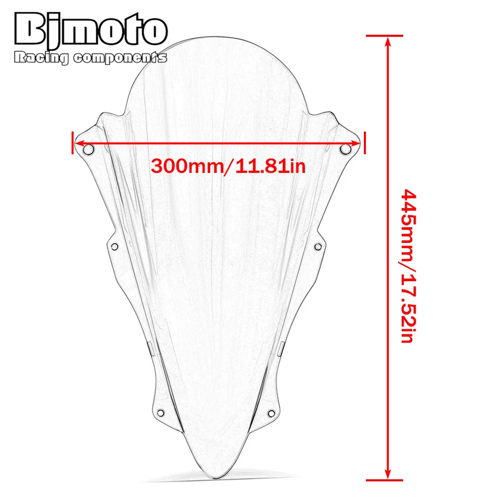 ZX-25R ZX-4RR 2024 Motorcycle Street Sport Bike Windshield Windscreen For Kawasaki ZX-25R ZX-4R ZX-4RR ZX 25R 4R 4RR 2020-2023 - Image 5