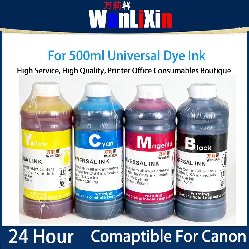 

1piece 500ml Universal Dye Ink Compatible For Epson L3251 L3253 L3219 L3258 L3218 L3256 L3118 L3153 L3150 L3119 L3158 Printer