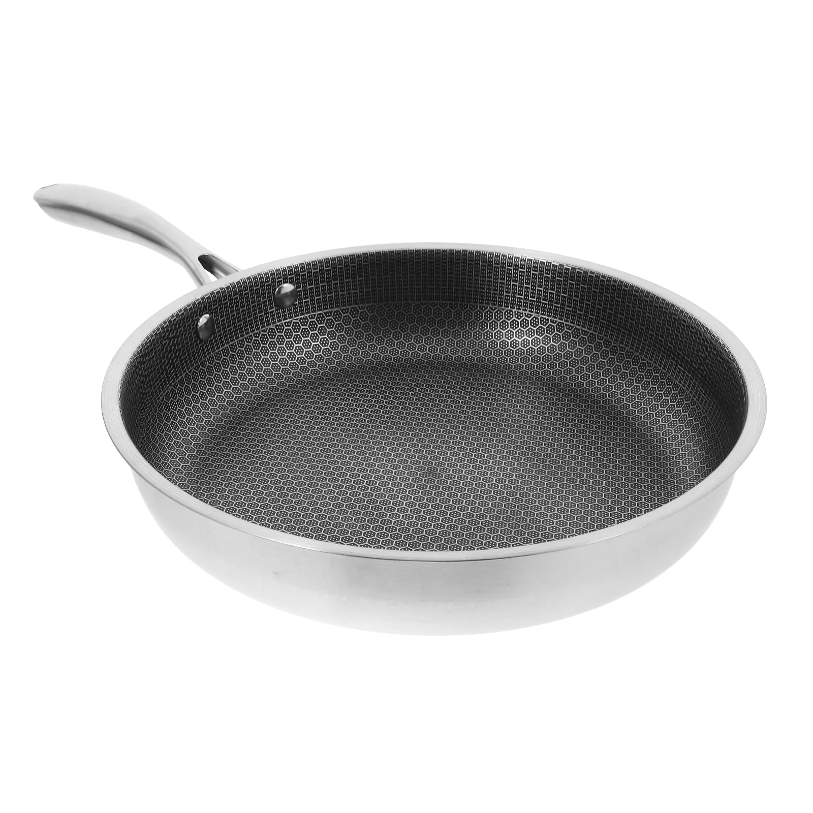 

Small Frying Pan Non Stick Stainless Steel Wok Work Skillet 4600X2800X500CM Honeycomb Nonstick