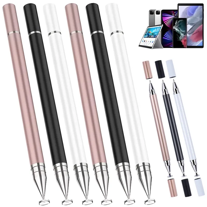 

2In1 Tablet Pen Stylus Pen Drawing Screen Touch Pencil for IPhone IPad Tablet Capacitive Drawing Pen for Mobile Android Phone