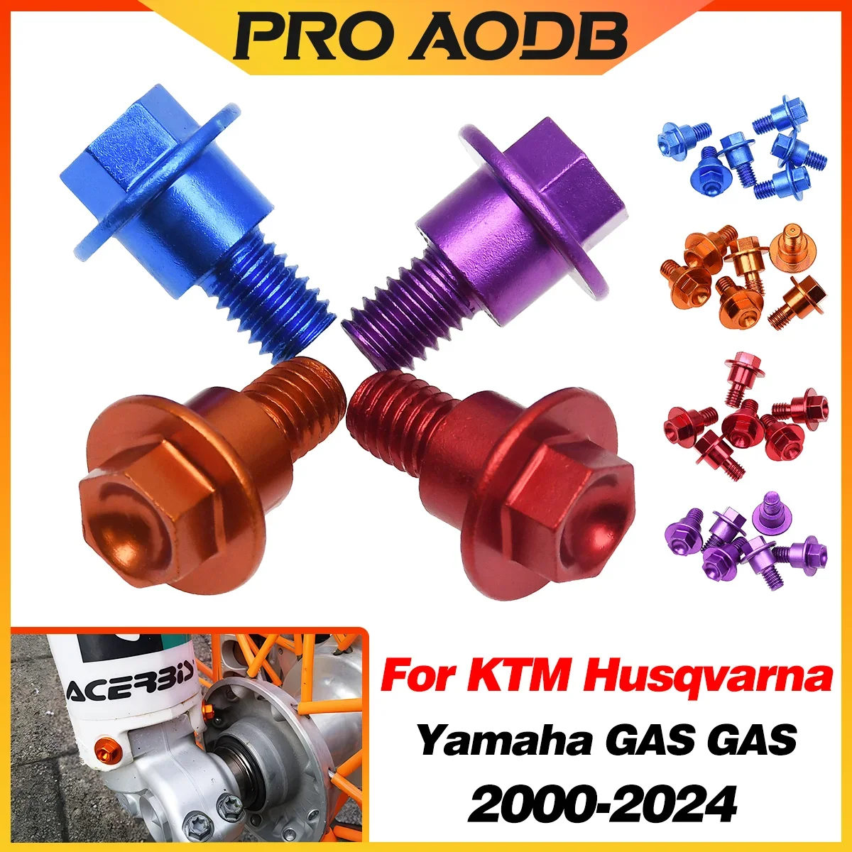 

M6*12 Motocross Front Fork Guard Bolt Screw For KTM EXC EXCF XCW XCFW SX SXF XC XCF TPI Six Days 125 250 350 450 500 2000-2024