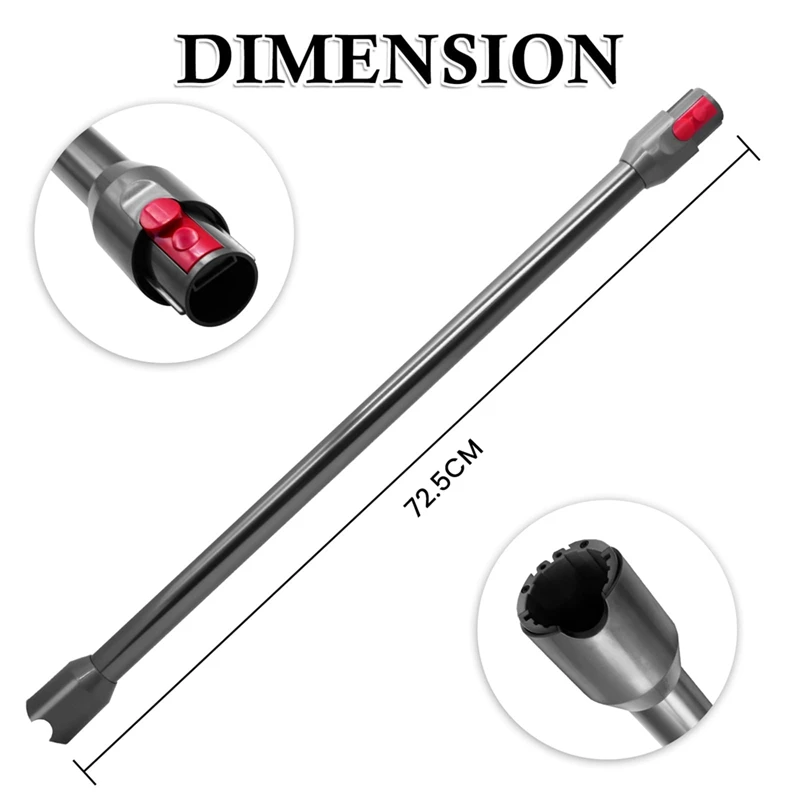 Extension Rod For Dyson V10 Digital Slim/V12 Detect Slim Cordless Stick Vacuum Cleaner Quick Release Straight Pipe Bar