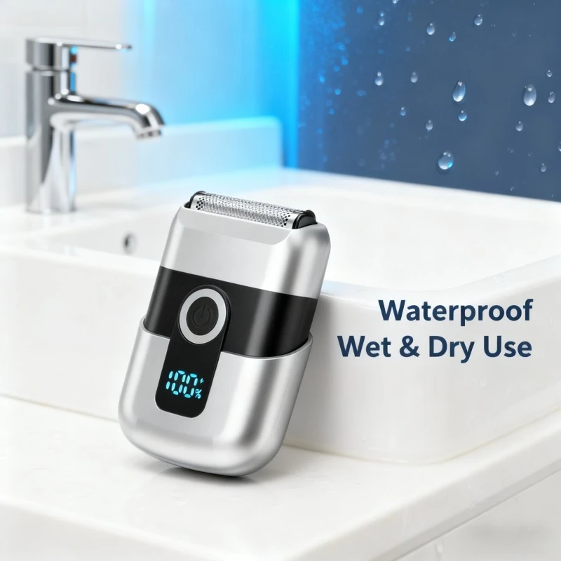 ماكينة حلاقة كهربائية جديدة لعام 2026 ماكينة حلاقة محمولة للسفر مقاومة للماء للاستخدام المنزلي
