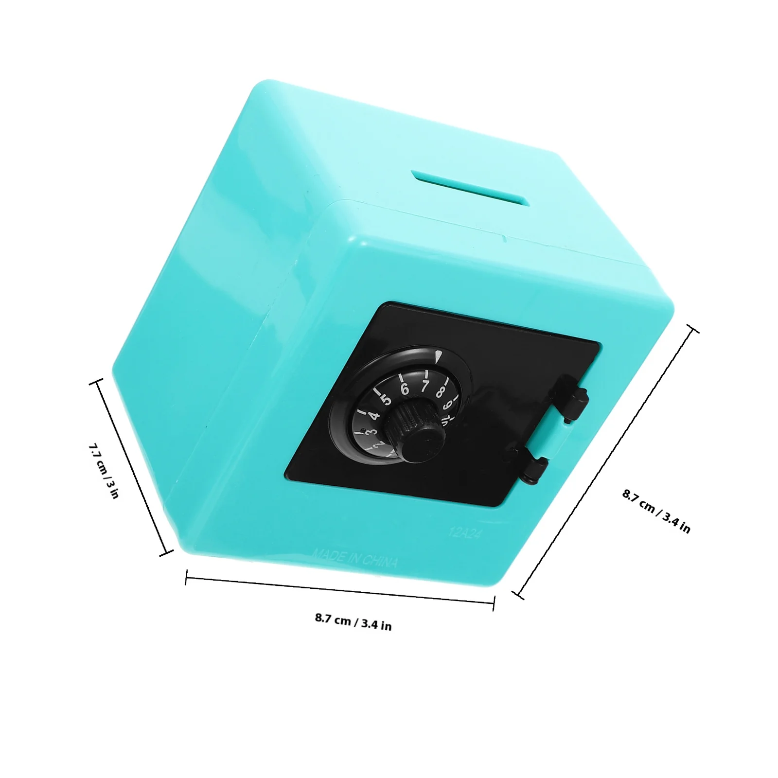 صندوق قوي صغير بكلمة مرور للأطفال، آمن للأطفال، قفل أموال صغير، رمز تخزين، صندوق نقود، حافظة توفير بلاستيكية #2