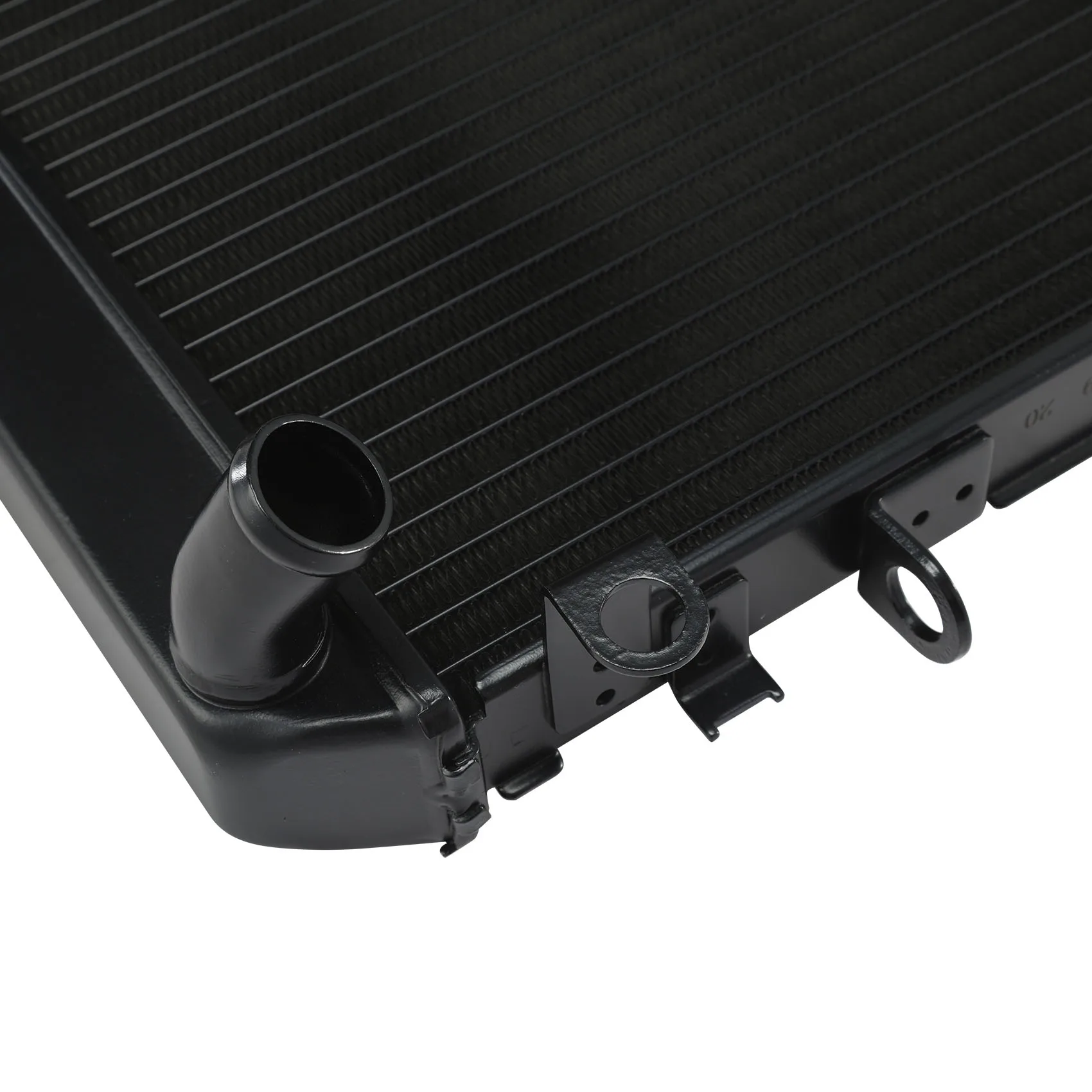 Black Aluminum Motorcycle Radiator Cooler Cooling For Kawasaki Z1000 2003 2004 2005 2006