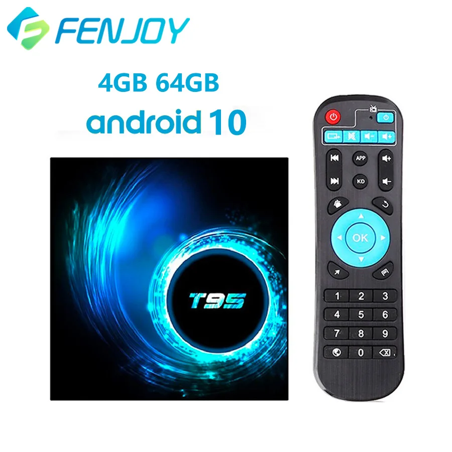 T95 H616 Smart Android TV Box Android 10 Wifi Support BT 6K 3D YouTube Google Play 4G 64GB Set Top Box 2022 Media Player