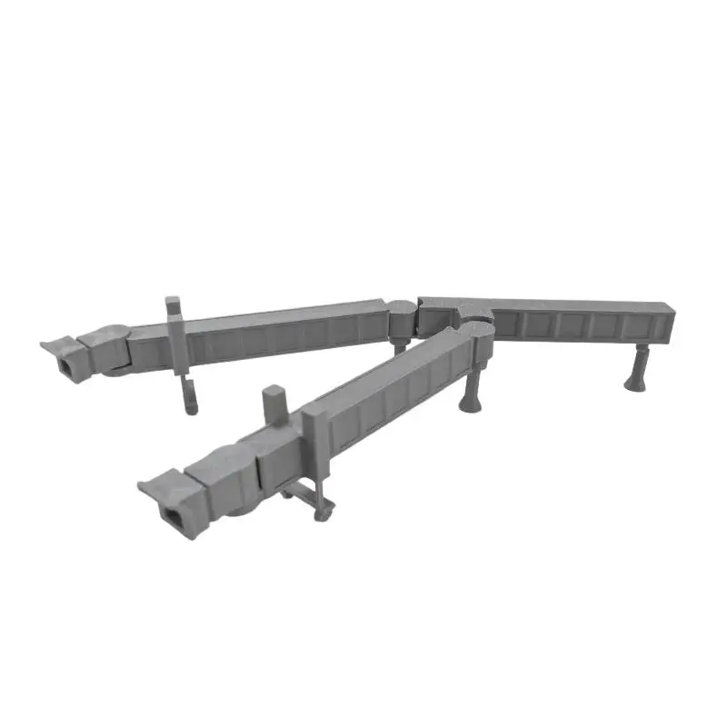 Airport Double Corridor Bridge Scene Model 1:400 Scale 1 Set Educational Decor Gift for Student Aviation Enthusiasts