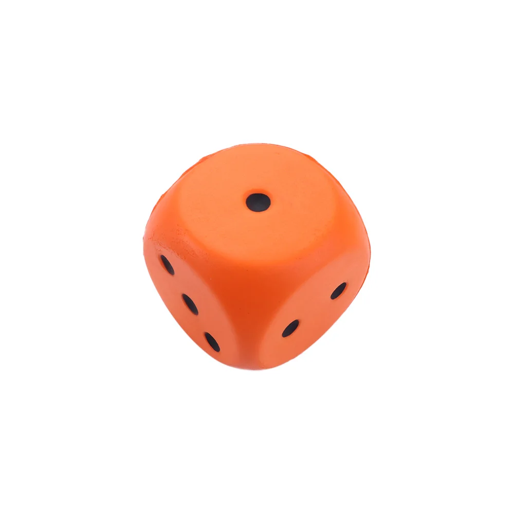 Gag Toy Fun Gifts Squeeze Solid Color Soft Big Dice Length 6cm Sponge Dice Point Dice Pressure Relief Anti Stress