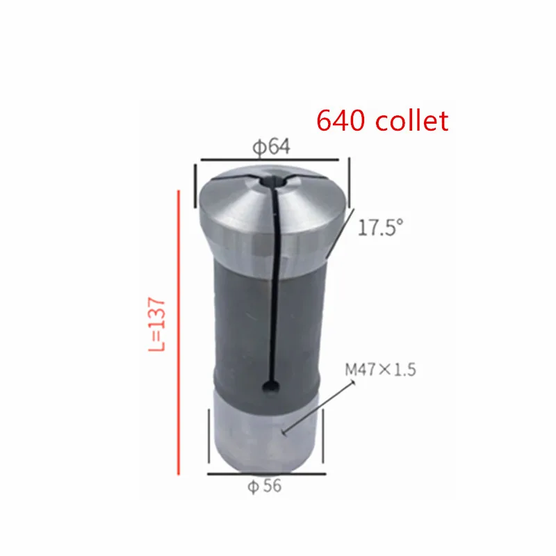 

Instrument lathe collets640 635 cnc round hole chuck collet high precision spring collet clip lathe machine tool fittings