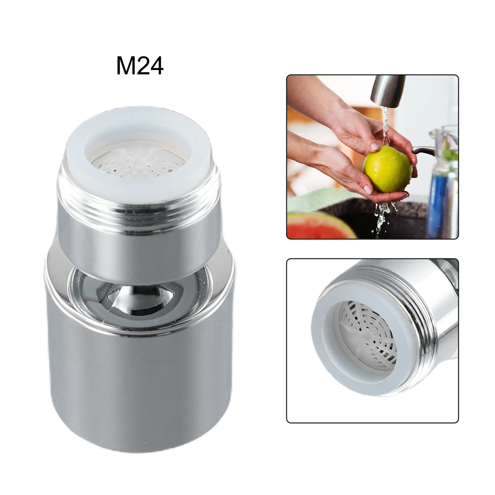 1pc Water Faucet Aerator Kitchen Tap 360° Rotate Splashproof Faucet Swivel Diffuser Adapter Kitchen Sink Accessories