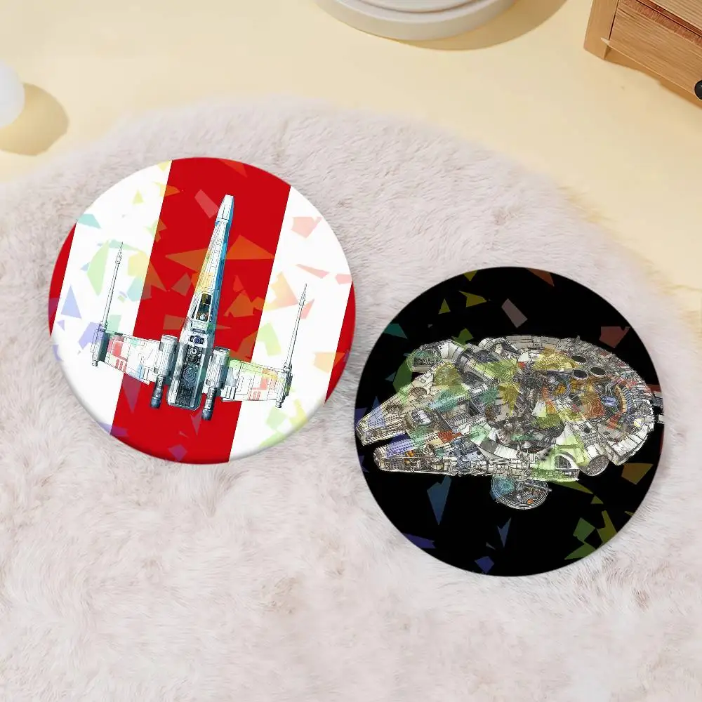 S-Star W-Wars Plane Fighter Badge Set Glass Shine Brooches Lapel Backpack Costume Gifts Decoration birthday