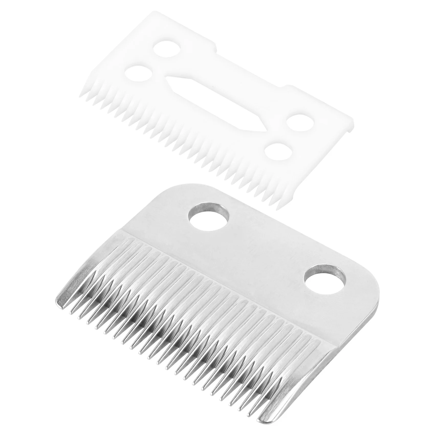 

2Pc Hair Beard Replace Ceramic Blade Cutter Metal Bottom for Shear Clipper