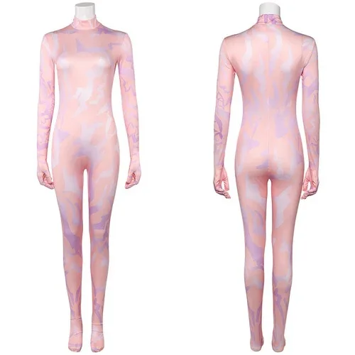 

Women Kids Clothes Demon Hunter KPop Cosplay Jumpsuit Women Girls Rumi Costume Polyester Jumpsuit Bodysuit Show Halloween Zoey