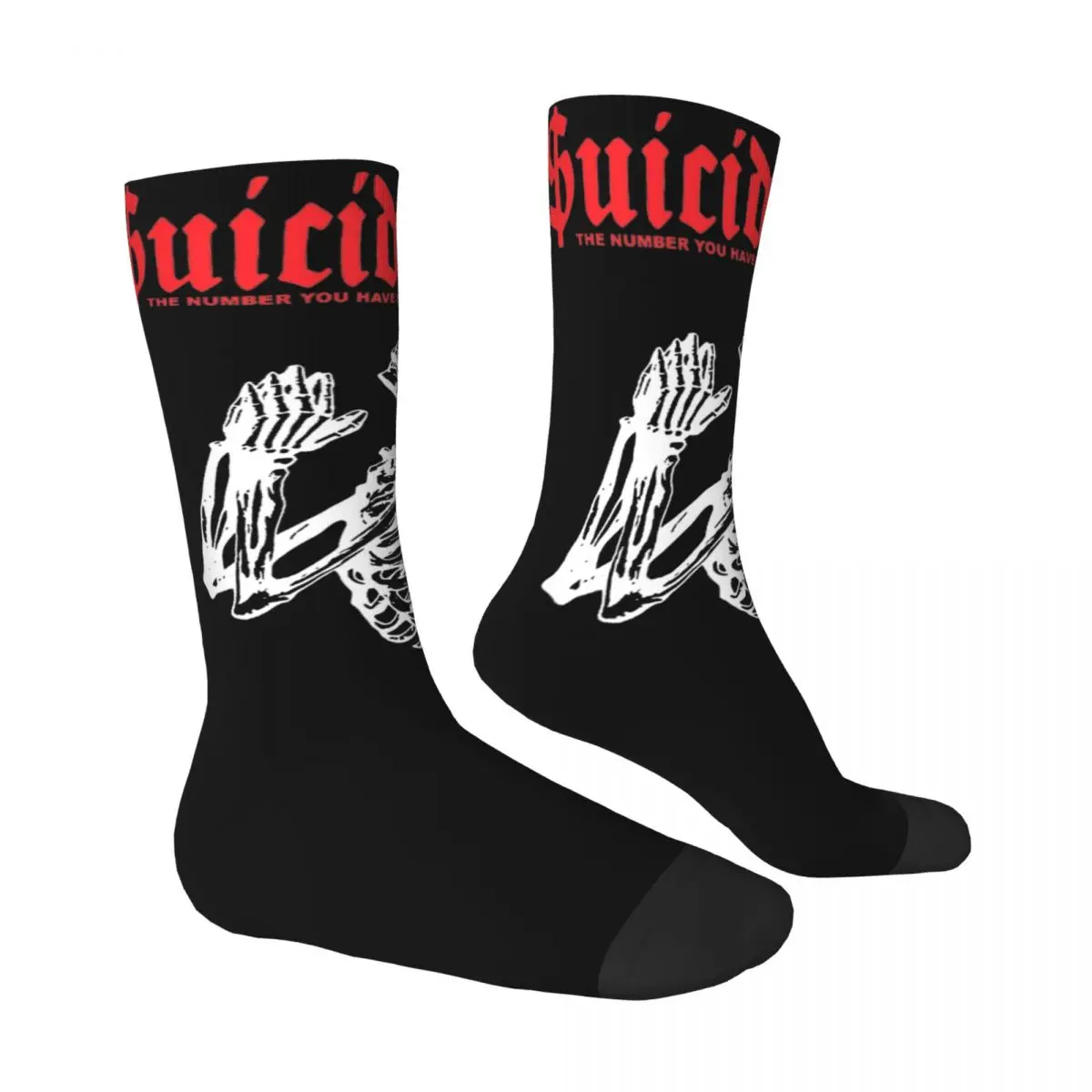 Suicide Vintage Stockings boys Music Tour Design Funny Socks Winter Anti-Slip Socks Couple Skateboard Soft Breathable Socks