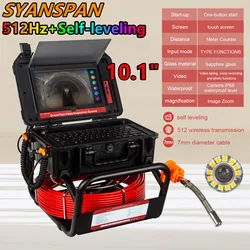 SYANSPAN-Caméra d'inspection de tuyau de vidange IP68, transmetteur orgHz pour la localisation de la canalisation, image d'endoscope, DVR automatique, 23mm