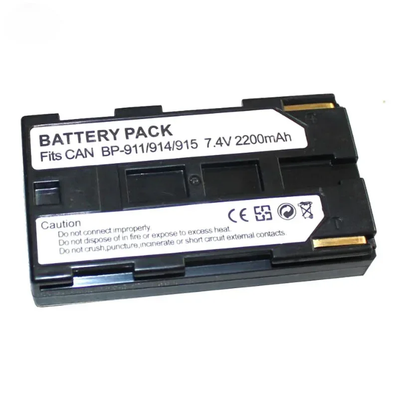 2200mAh BP-911 BP-914 BP-915 BP911 BP914 BP915 Camera Battery + Charger for Canon E1 E2 E30 ES50 ES6500V ES7000V ES8000V ES8600