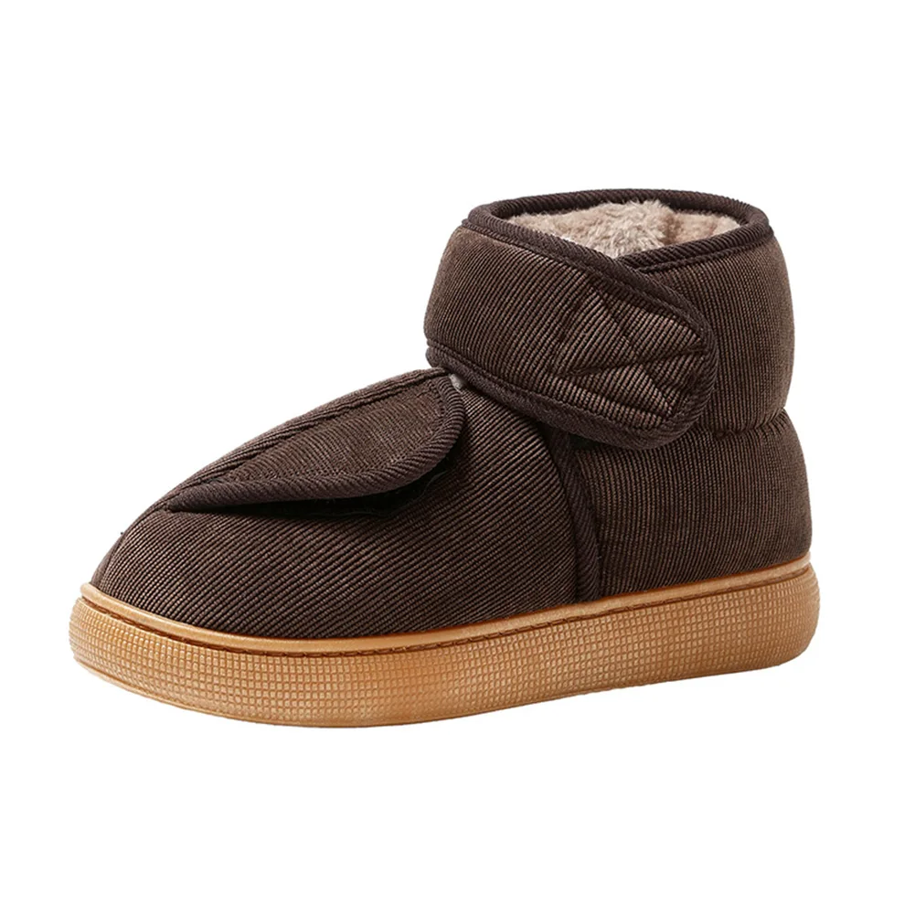 

Women's Men's Diabetic Slippers Extra Wide Width Diabetic Boots Warm Slip-on Walking Shoes Adjustable Closure for Swollen Feet