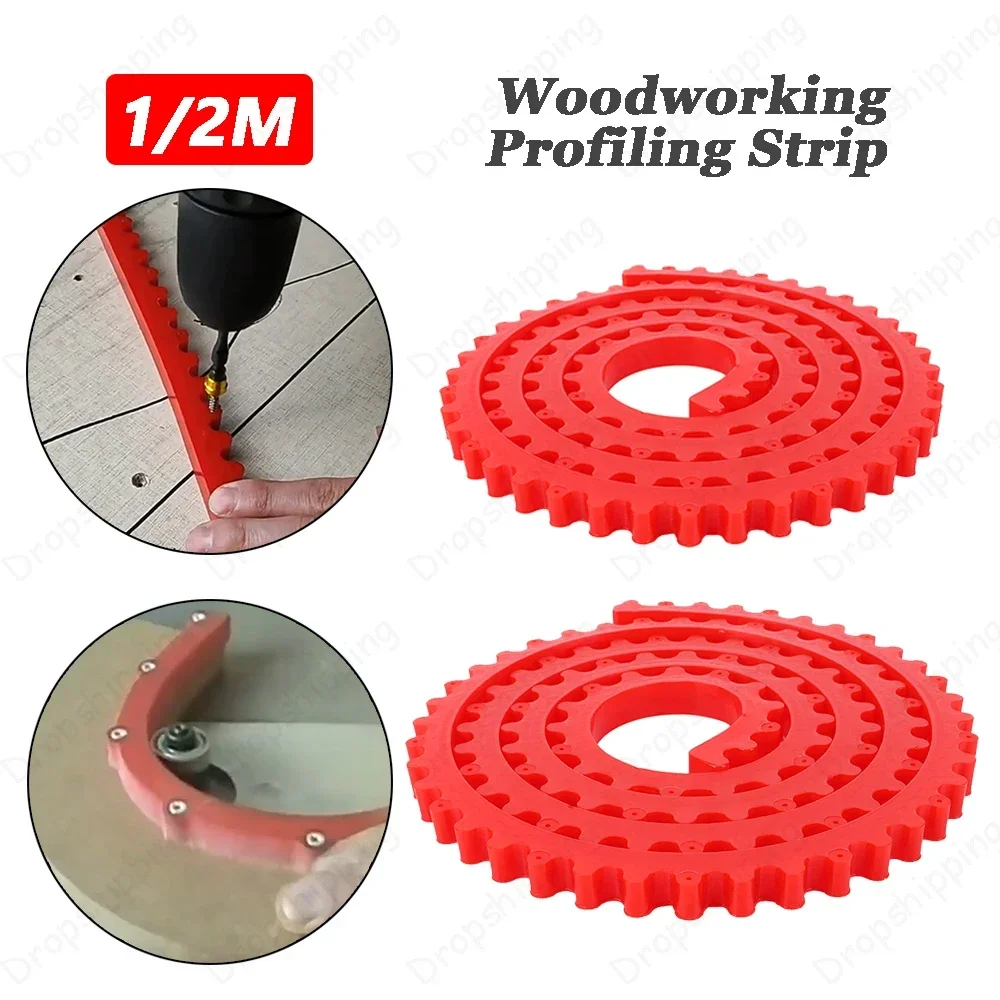Woodworking Profiling Strip,Flexible Curve Template,Adjustable Fixed Complex Shape Contour Tool,Woodworking Template Guide 1M/2M