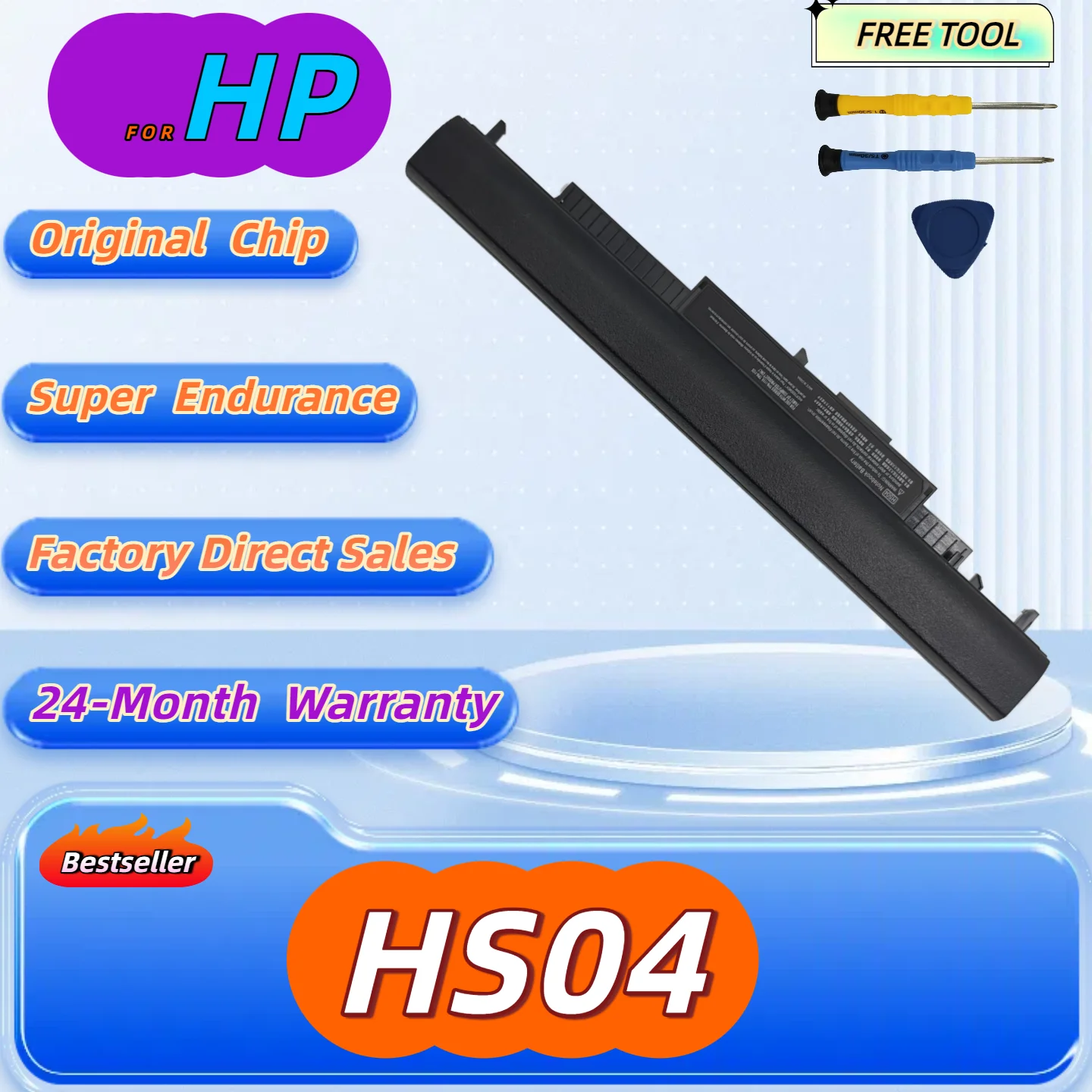 

HS04 HS03 Аккумулятор для ноутбука HP Pavilion 14-ac0XX 15-ac121dx 255 245 250 G4 240 HSTNN-LB6U HSTNN-LB6U Бесплатный инструмент + гарантия 24 м
