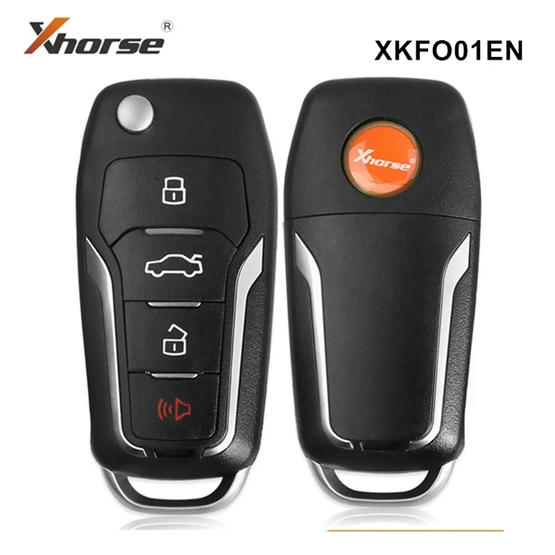 1/2/5/10pcs 4 Buttons Xhorse XKFO01EN VVDI Wire Remote Car Key For Ford Condor Flip for VVDI/VVDI2 MINI Key Tool Key Programmer