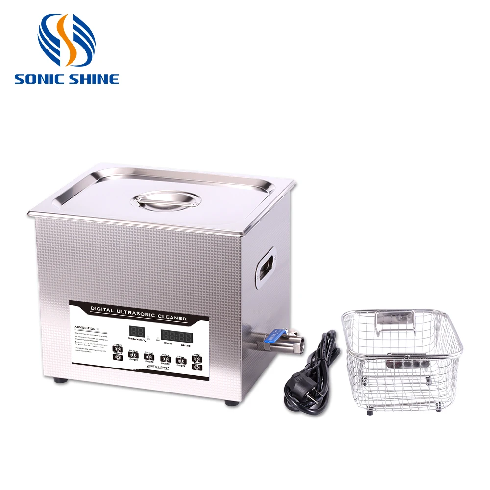 10L Electric 40KHz Industrial Ultrasonic Cleaner Burn-Off Thermal System Flux New Condition Metal Coil Cleaning Machine Pro