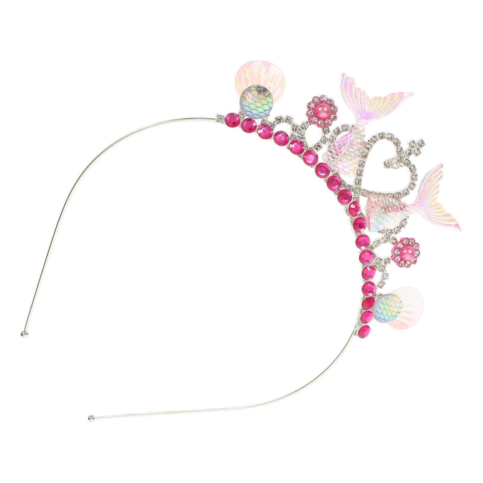

Headb for Girls Rhinestone Crown Durable Sparkling Party Headdress Toddler Accessories Ocean Theme