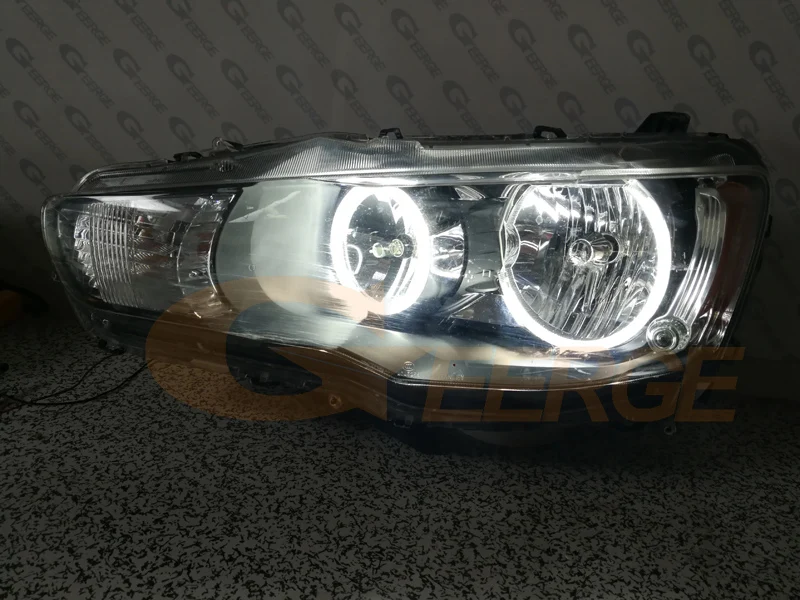 Excellent Ultra Bright CCFL Angel Eyes Halo Rings Kit Day Light For Mitsubishi Lancer 2008-2015 Halogen Headlight