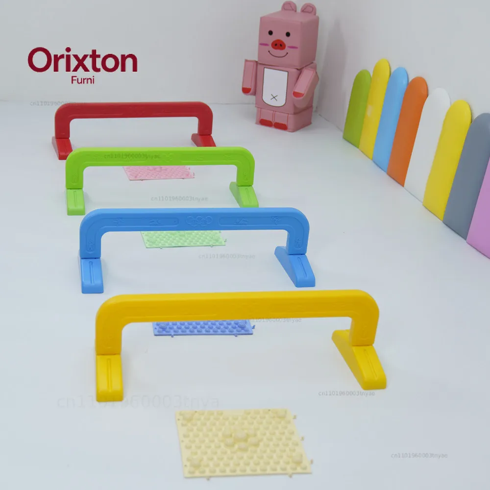 Children's plastic hurdles sensory integration training kindergarten outdoor jumping overhead balance body fitness obstacle