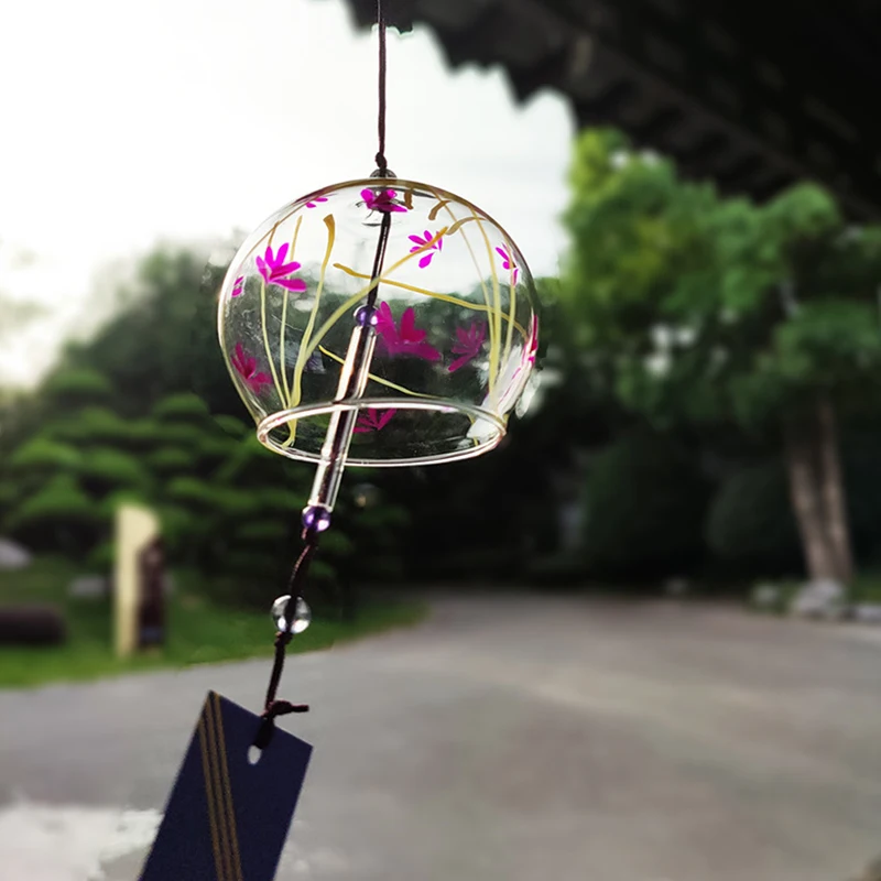 أجراس الرياح اليابانية أجراس الرياح أنيمي الوحل البورسليكات الزجاج الدقات المعلقات هدايا السنة الجديدة ديكور معلق