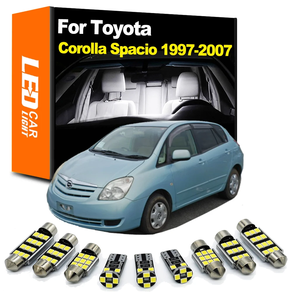 

Масштабируемый яркий комплект для Toyota Corolla Space 1997-2004 2005 2006 2007 Canbus Автомобильная Внутренняя купольная лампа для чтения багажника