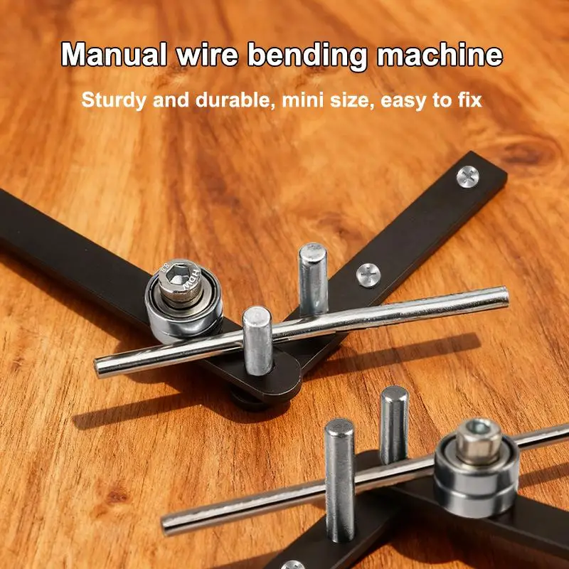 ♫Manual Rod Bender Mini Tubing Bender Hand Bender Bending Tool For Bending 1mm To 6mm Steel Rods 10mm Aluminum Copper Rods