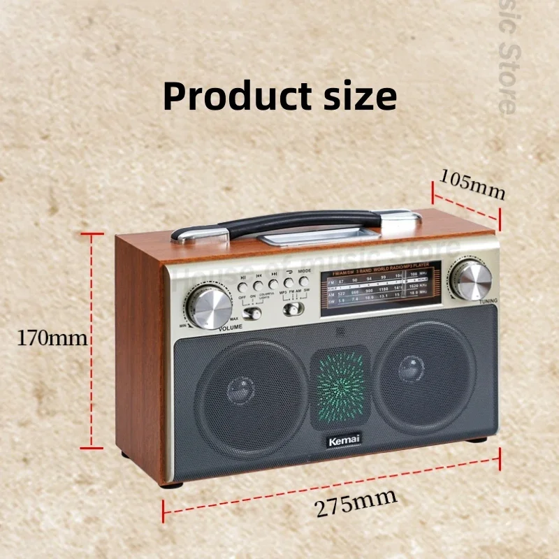 مكبرات صوت بلوتوث ستيريو لاسلكية ، 1720BT ، FM ، AM ، SW وظيفة الراديو ، صوت هاي فاي ، جودة ، محمول ، قرص U ، بطاقة TF ، مشغل موسيقى