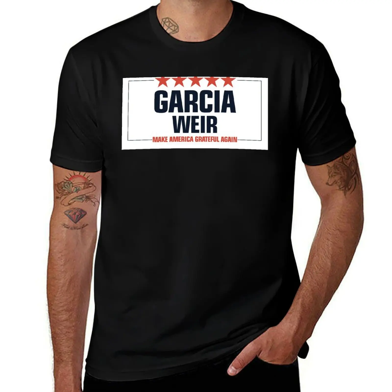 Make America Grateful Again / White T-Shirt Large Size Short Sleeve T-Shirt