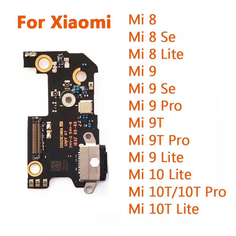 

Replacement For Xiaomi 8 9 Lite 8Se 9Se 9T 10T Pro Charger Connector Board USB Charging Dock Port Flex Cable