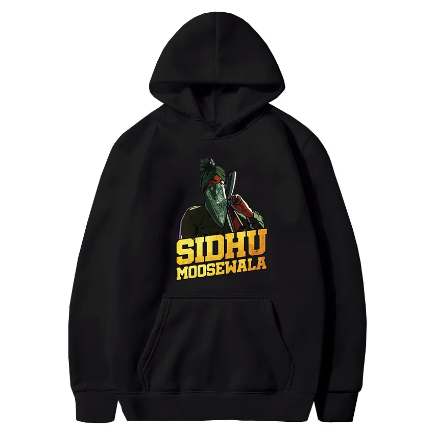 2023 Sidhu Moosewala Rip Capuchon Big Size Katoen Crewneck Lange Mouwen Custom Mannen Hooodies Voor Mannen En Vrouw Harajuku Man