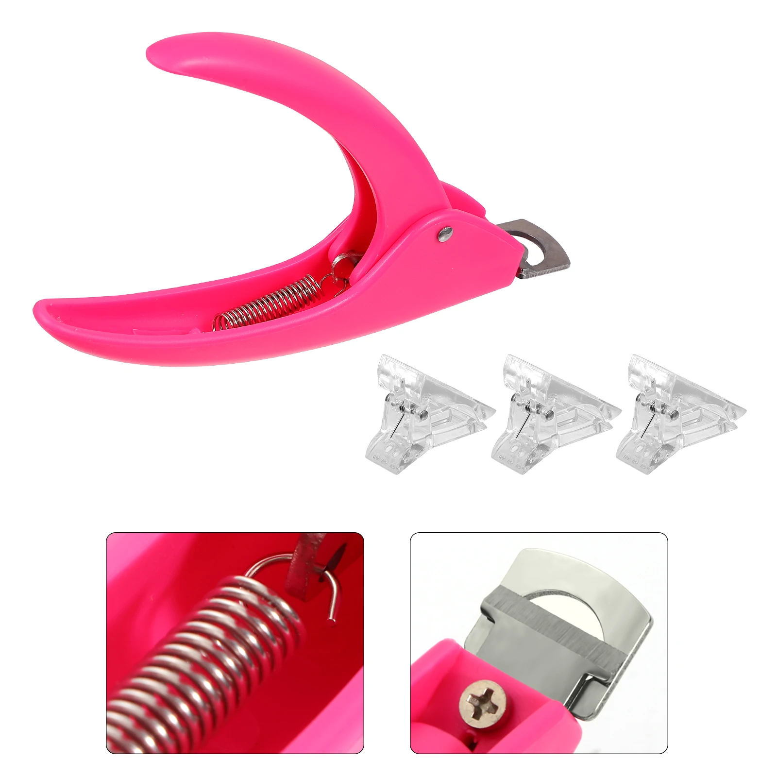 

Nail Clip Manicure Tool Set Professional Beauty Accessory Tips Cutter Supplies Durable Plastic Design Practical for Nail