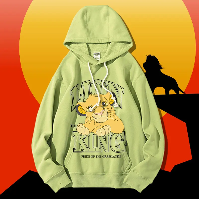 

Disney Lion King tide brand hoodie female hoodie autumn animation Simba printed clothes ins tide coat