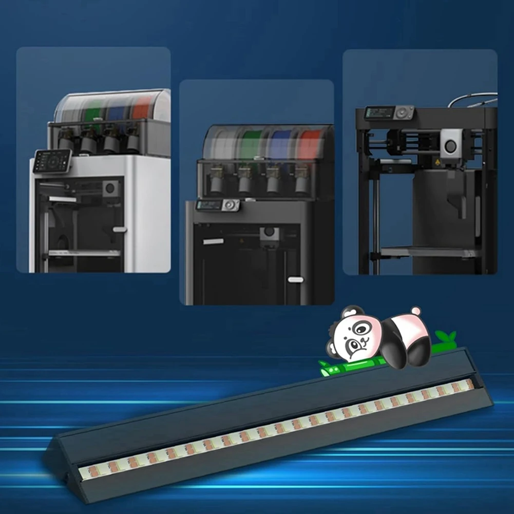 Kit Peningkatan Strip LED DQ2G Panda Lux untuk Printer 3D Bambu-Lab P1S P1P X1C X1E, Strip LED 5V 0,3A