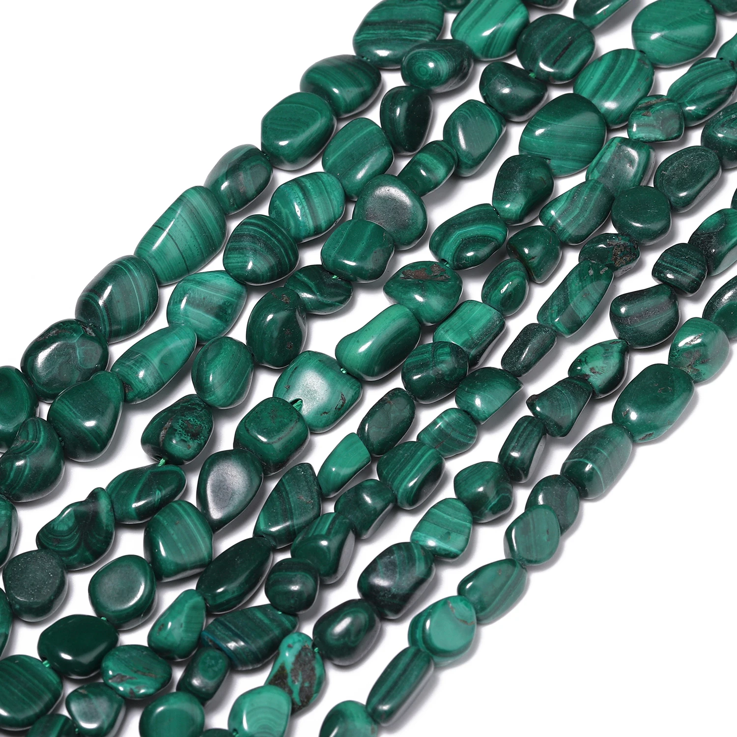 الجملة 6-8 مللي متر 8-10 مللي متر الملكيت حجر الخرز غير النظامية فضفاض خزر عازل لصنع المجوهرات سوار ذاتي الصنع إكسسوارات #2